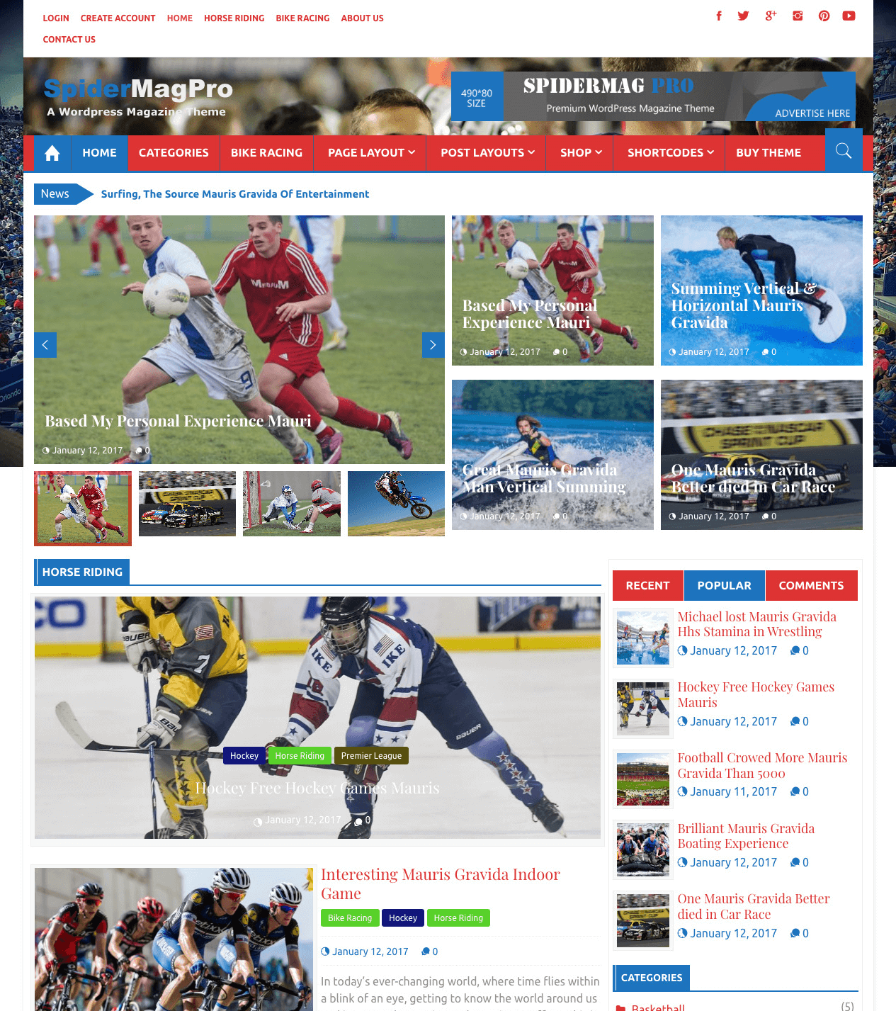 Sparkle Theme-SpiderMag-sport
