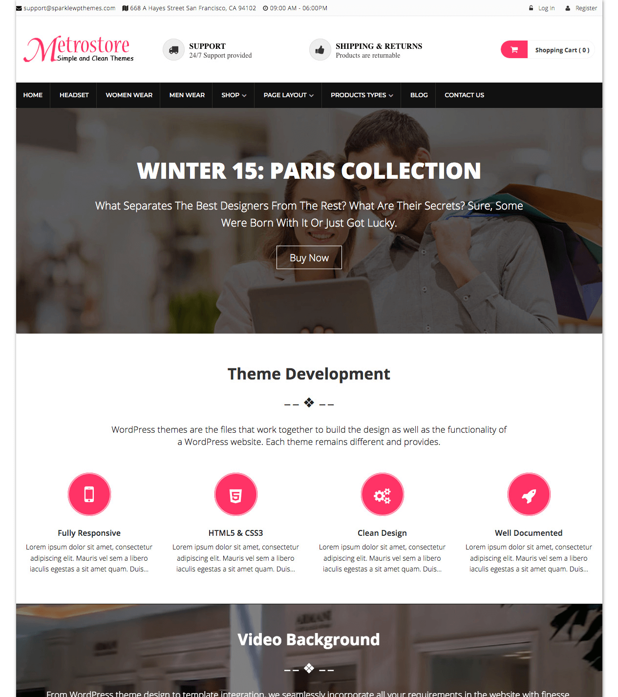 Sparkle Theme-MetroStore-Corporate